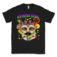 Black meowdi gras mardi gras cat Classic Tee - CowGirlArtShop
