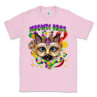 Bubblegum Pink meowdi gras mardi gras cat Classic Tee - CowGirlArtShop