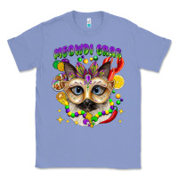 Colony Blue meowdi gras mardi gras cat Classic Tee - CowGirlArtShop