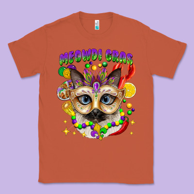 Meowdi Gras Mardi Gras Cat Classic Tee Designed By Cowgirlartshop
