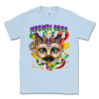 Dusty Blue meowdi gras mardi gras cat Classic Tee - CowGirlArtShop
