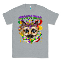 Heather Grey meowdi gras mardi gras cat Classic Tee - CowGirlArtShop