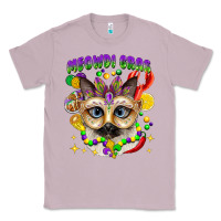 Lilac meowdi gras mardi gras cat Classic Tee - CowGirlArtShop