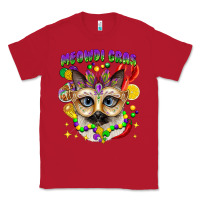 Red meowdi gras mardi gras cat Classic Tee - CowGirlArtShop
