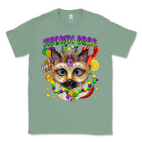 Sage meowdi gras mardi gras cat Classic Tee - CowGirlArtShop