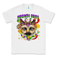 White meowdi gras mardi gras cat Classic Tee - CowGirlArtShop