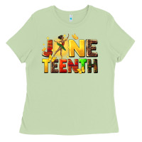 Matcha juneteen black girl Ladies Tee - CowGirlArtShop