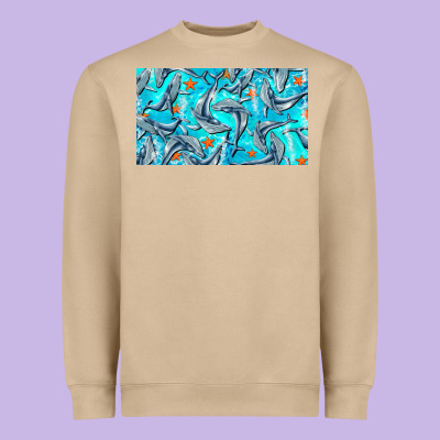 Humpback Whale Cup Heavyweight Sweatshirt Designed By Barkaloodesign