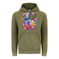 Vintage Olive Love pride Vintage Hoodie - FaDigitalArtStudio