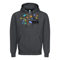Smoke he is risen matthew 28 6 cross with butterflies cowhide background Zipper Hoodie - BarkalooDesign