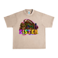 French Oak football sister Urban Heavy Tee - OliviaCreatesArt
