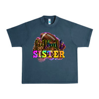 Midnight Navy football sister Urban Heavy Tee - OliviaCreatesArt