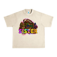Sandshell football sister Urban Heavy Tee - OliviaCreatesArt