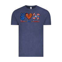 Vintage Denim Peace Love America Vintage Tee - Jasminsmagicworld