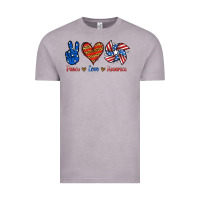 Vintage Zinc Peace Love America Vintage Tee - Jasminsmagicworld