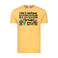 Vintage Mustard i don't need your attitude i brought my own olivia Vintage Tee - OliviaCreatesArt