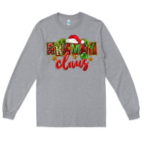 Heather Grey Christmas Grammy Claus Mother's Day Long Sleeve Tee - FaDigitalArtStudio