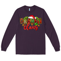 Plum Christmas Grammy Claus Mother's Day Long Sleeve Tee - FaDigitalArtStudio