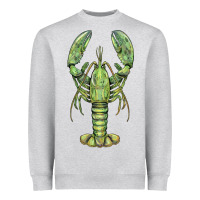 Heather Grey lobster Heavyweight Sweatshirt - BarkalooDesign