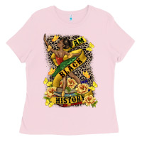 Bubblegum Pink i am black history Ladies Tee - CowGirlArtShop