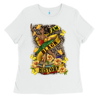 White i am black history Ladies Tee - CowGirlArtShop