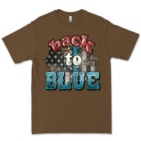 Cacao Back to blue 4th of july Premium Tee - HowdyJamesFarm