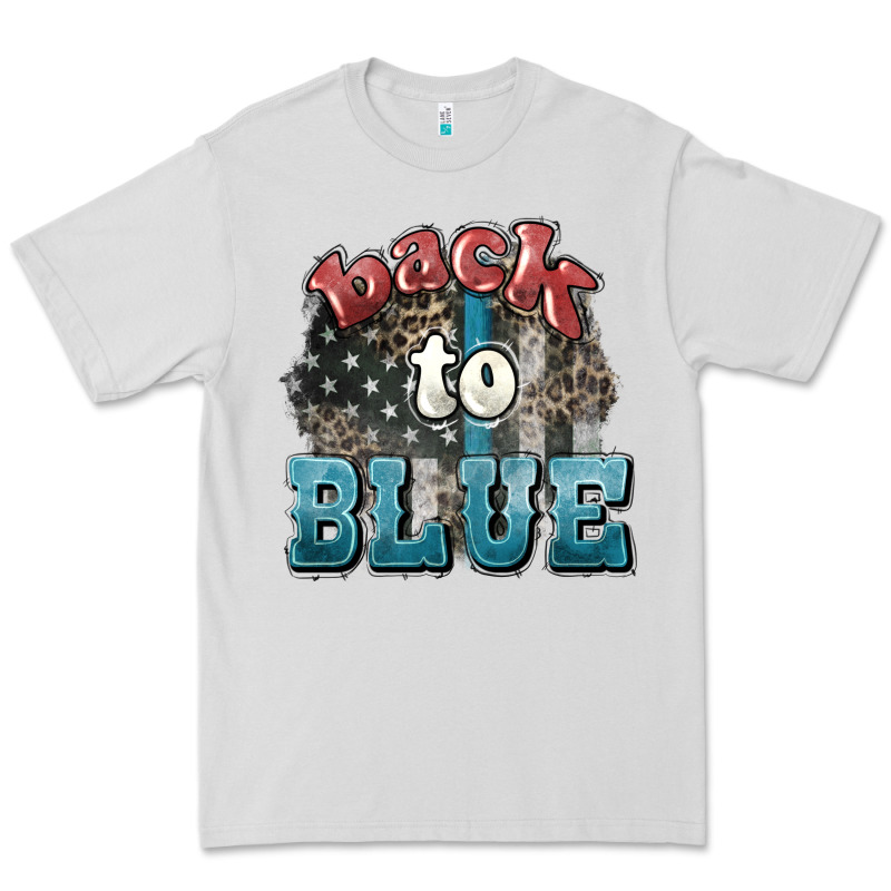 Back To Blue 4th Of July Premium Tee by HowdyJamesFarm | Teevron