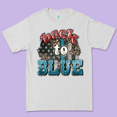 Back To Blue 4th Of July Premium Tee Designed By Howdyjamesfarm