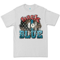 Dove Grey Back to blue 4th of july Premium Tee - HowdyJamesFarm