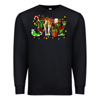 Black joy with baby cow and christmas gifts mistletoe Premium Sweatshirt - AdoDesignShop