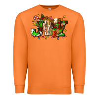 Carrot joy with baby cow and christmas gifts mistletoe Premium Sweatshirt - AdoDesignShop