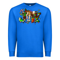 True Royal joy with baby cow and christmas gifts mistletoe Premium Sweatshirt - AdoDesignShop
