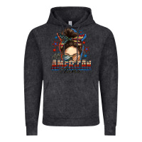 Vintage Black All American nana messy bun Vintage Hoodie - FaDigitalArtStudio
