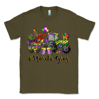Army Green mardi gras tractor Classic Tee - CowGirlArtShop