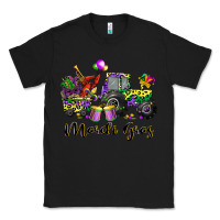 Black mardi gras tractor Classic Tee - CowGirlArtShop