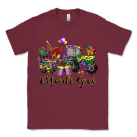 Burgundy mardi gras tractor Classic Tee - CowGirlArtShop