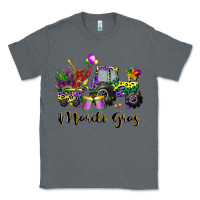 Charcoal Heather mardi gras tractor Classic Tee - CowGirlArtShop
