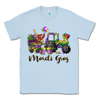 Dusty Blue mardi gras tractor Classic Tee - CowGirlArtShop