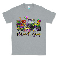 Heather Grey mardi gras tractor Classic Tee - CowGirlArtShop