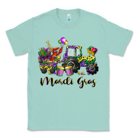 Seafoam mardi gras tractor Classic Tee - CowGirlArtShop