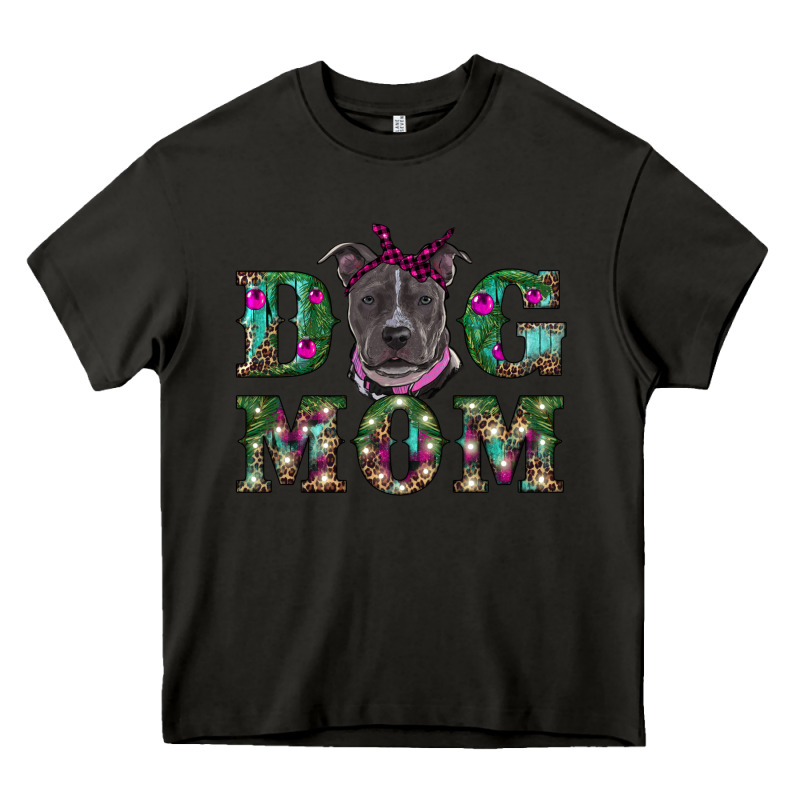 Christmas Dog Mom Pitbull Heavy Core Tee by RanaPortraitStore | Teevron