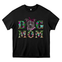 Black Christmas dog mom pitbull Heavy Core Tee - RanaPortraitStore