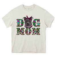 Cream Christmas dog mom pitbull Heavy Core Tee - RanaPortraitStore