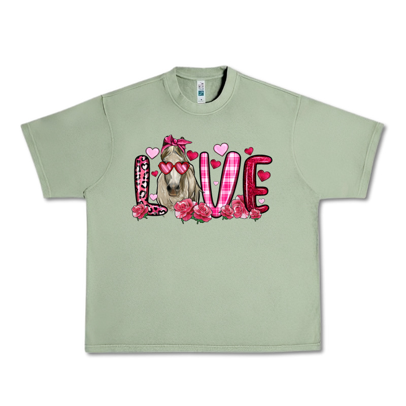 Valentines Day Love Horse Urban Heavy Tee by OliviaCreatesArt | Teevron