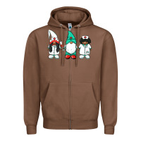 Chestnut african american nurse gnomies medical gnomies Zipper Hoodie - BarkalooDesign
