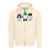 Sandshell african american nurse gnomies medical gnomies Zipper Hoodie - BarkalooDesign