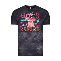 Cloud Black hogs and kisses pig  olivia Vintage Tee - OliviaCreatesArt