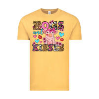 Vintage Mustard hogs and kisses pig  olivia Vintage Tee - OliviaCreatesArt