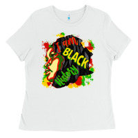 White i am black history Ladies Tee - CowGirlArtShop