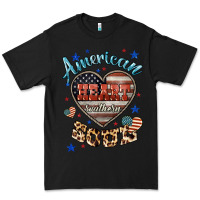 Black American heart southern soul Premium Tee - HowdyJamesFarm
